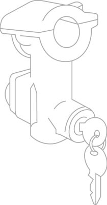 Steering lock & switch